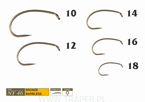 FLY-HOOK-TRAPER-NY46-BARBLESS