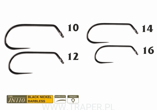 JIG-FLY-HOOK-JN110-TRAPER-BARBLESS