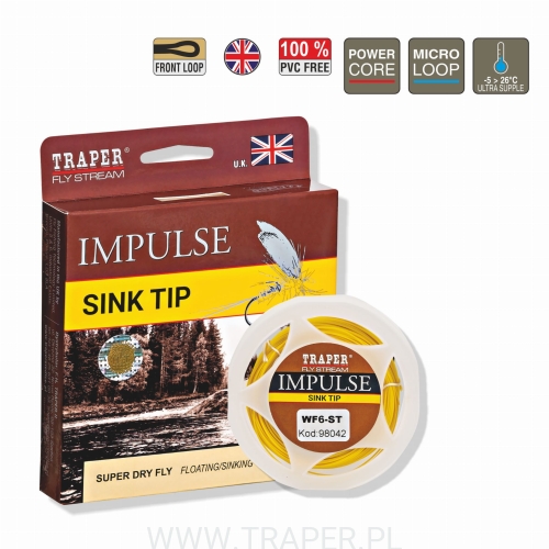 SZNUR MUCHOWY IMPULSE SINK TIP WF F/S TRAPER