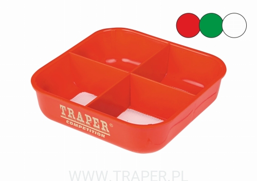 Pudełko dzielone z sitkiem 1 mm Red TRAPER