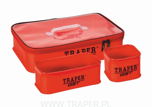 Zestaw pojemników GST PCV Red TRAPER