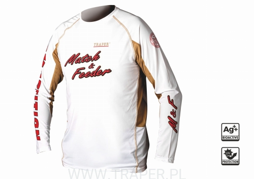 Bluza Match &amp; Feeder White TRAPER