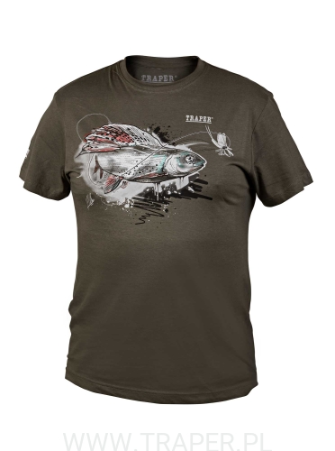 T-SHIRT GRAYLING DARK KHAKI TRAPER