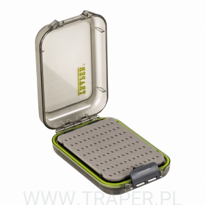 Nymph vertical transparent waterproof box TRAPER (140x87x35) 