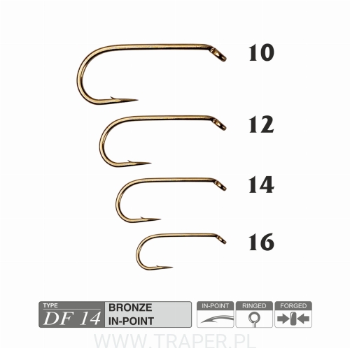 FLY HOOK DF14 TRAPER HIKARA
