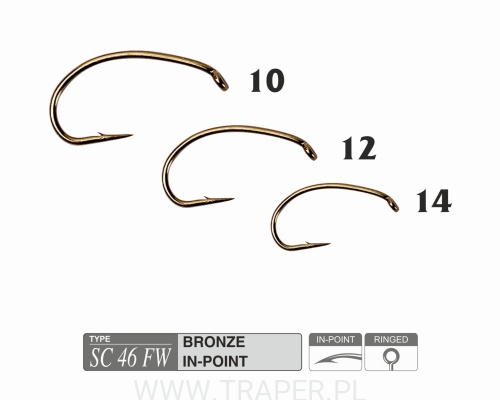 FLY HOOK SC46 FW TRAPER HIKARA