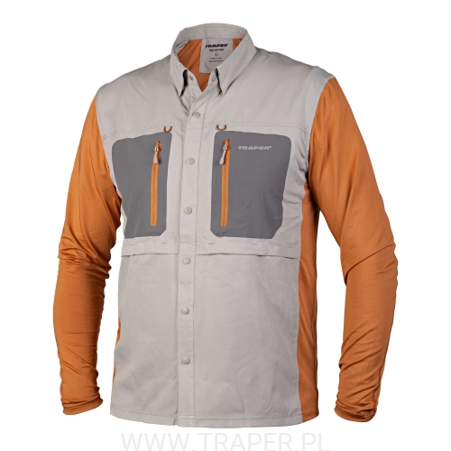 KOSZULA SOLAR PRO GREY-BRICK TRAPER