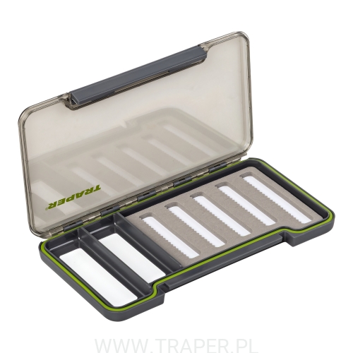 Magnetic dry Fly waterproof box + 2 compartments